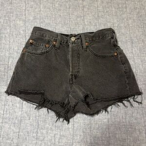 Levi's 501 Black Shorts